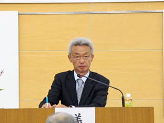 議長を務めた 藤田益弘総代（桜川市）